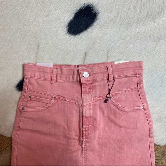 Bershka Women's Pink Denim Mini Skirt - Picture 3 of 8